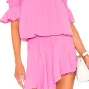 Pink Off-Shoulder Dress